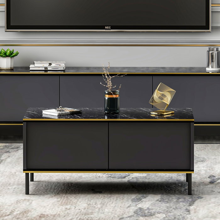 Hanah Home Imaj - Mesa de centro Antracita